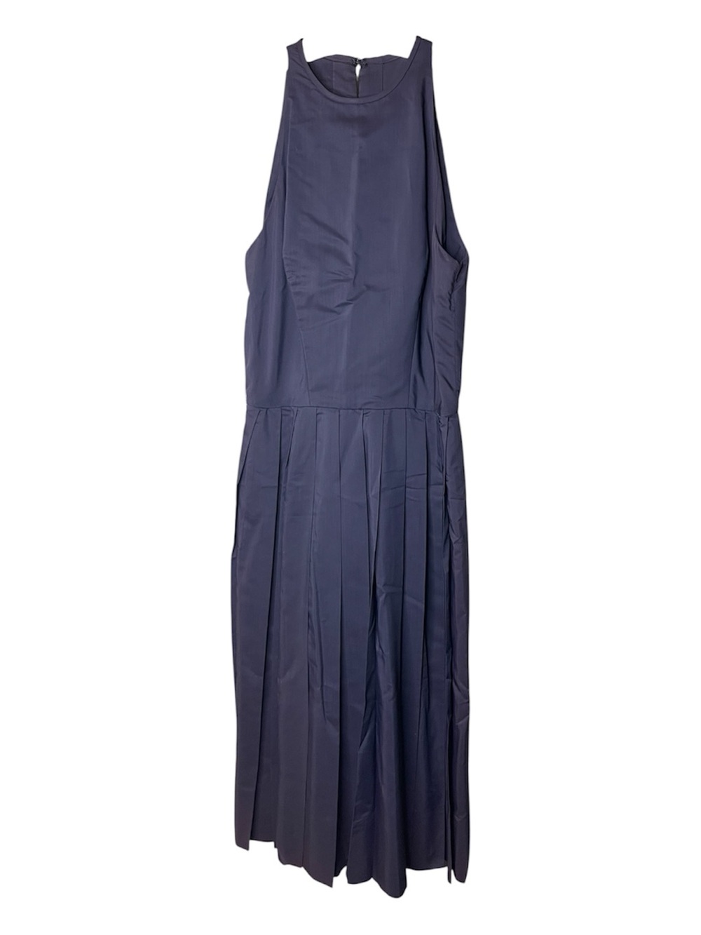Vintage 1950’s/1960’s Suzy Perette Navy Sleeveless Pleated Midi Dress Sz 10 - Picture 2 of 8